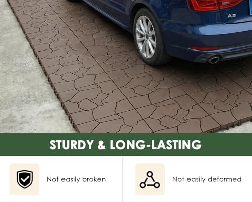 144 PCS Plastic Interlocking Deck Patio Tiles - Image 4