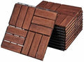 Acacia Wood Interlocking Deck Tiles by KORVYAL