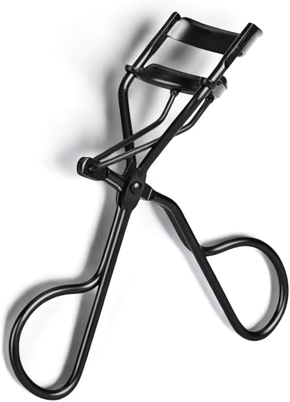 Eyelash Curler – Precision Lash Lift in Seconds with 5 Replacement Pads, Eyebrow Brush & Satin Travel Bag – Gentle & Safe, German Stainless Steel for Perfect Curls - Gift (Natural Curl)