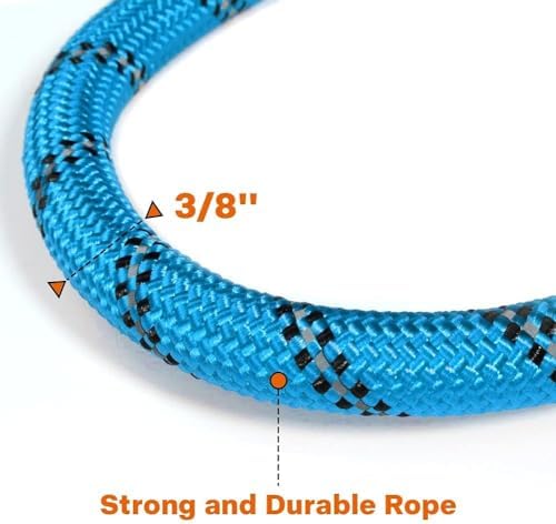 Taglory Rope Dog Leash for Small Medium Dogs, 5 FT Padded Handle - Image 3