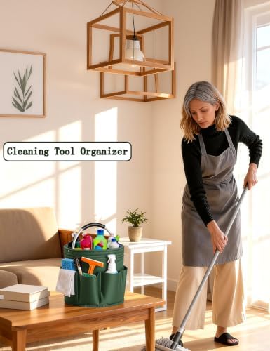 Cleaning Caddy with Handle, for Cleaning Supplies Organizer Bucket - Image 4