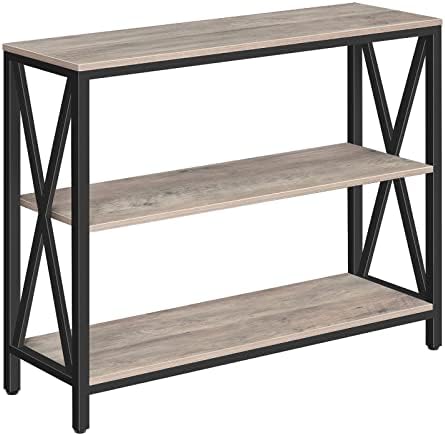 MAHANCRIS 31.5" Sofa Table, Industrial Console Table, 3-Tier Entryway Table by MAHANCRIS