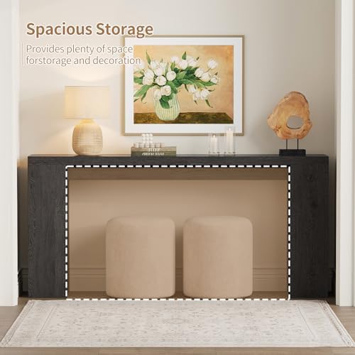 karlott 70.9" Extra Long Console Table, Farmhouse Entryway Table - Image 4