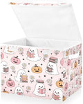 Bolaz Halloween Ghost Pumpkin Pink Storage Bins by Unknown