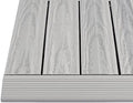 NewTechWood 1/6 ft. x 1 ft. Quick Deck Composite Deck Tile Straight Fascia in by NewTechWood