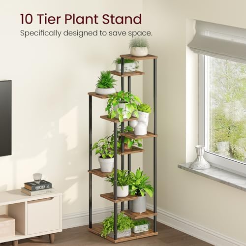 Yzosvki 10 Tier Plant Stand Indoor Tiered Corner Plant Shelf - Image 5