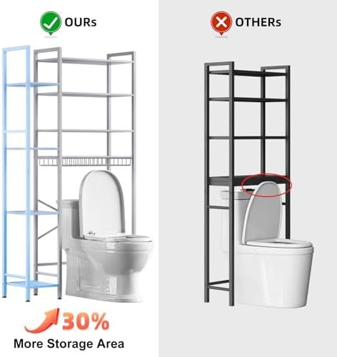 Kalrin 8-Tier Over The Toilet Storage - Image 3