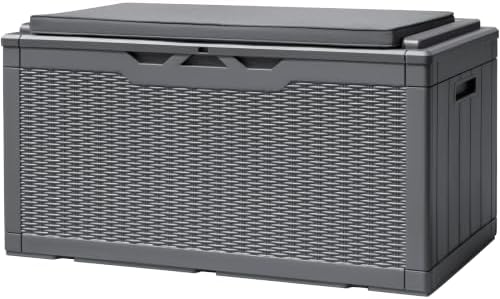 Devoko 100 Gallon Deck Box Waterproof Outdoor Storage Box by DEVOKO
