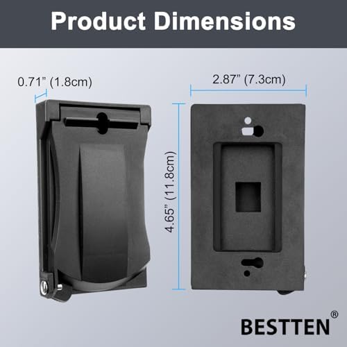 10 Pack BESTTEN Outdoor Outlet Cover - Image 5