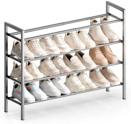 Bumusty 4 Tier Expandable Shoe Rack by BUMUSTY