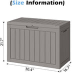 Outdoor Storage Box Waterproof, 50 Gallon Deck Box - Image 2