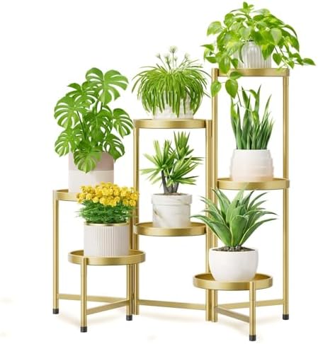 iDavosic.ly 7 Tier Large Plant Stand Indoor Outdoor, 10 In Wide Tray by iDavosicly