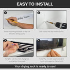 Foldable Wall Mounted Drying Rack - Image 6