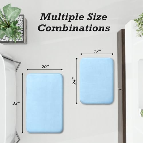 HUXMEYSON Bathroom Rugs Sets 2 Piece, Non-Slip & Quick Dry Bath Mat Set - Image 2