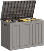 Outdoor Storage Box Waterproof, 50 Gallon Deck Box by WTFGO
