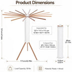 Tripod Foldable Clothes Drying Rack, Rotary Laundry Drying Rack - Image 2