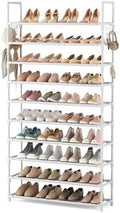 VTRIN 10 Tiers Shoe Rack Tall Large Capacity Wide Shoe Organizer Sturdy Shoe by VTRIN