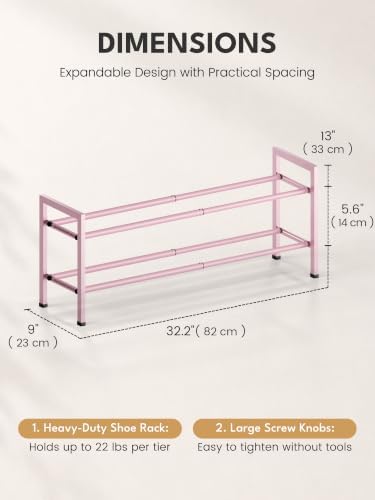 Bumusty 2 Tier Expandable Shoe Rack - Image 2