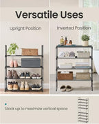 SONGMICS Shoe Rack, Vertical 4-Tier Metal Shoe Organizer - Image 4