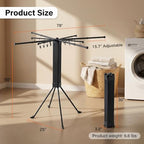 Laundry Drying Rack Collapsible, Foldable Clothes Drying Rack - Image 2
