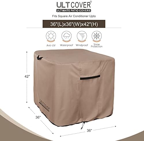 ULTCOVER Waterproof Air Conditioner Cover 36W x 36D x 42H in - Image 2