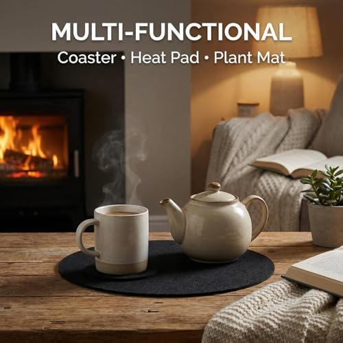 3-Pack Plant Saucer Mat, 16 Inch Reversible Absorbent & Waterproof Felt Pad - Image 6