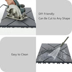 44 Interlocking Deck Tiles 12x12in +12 Edges Trim & 4 Corners - Image 4