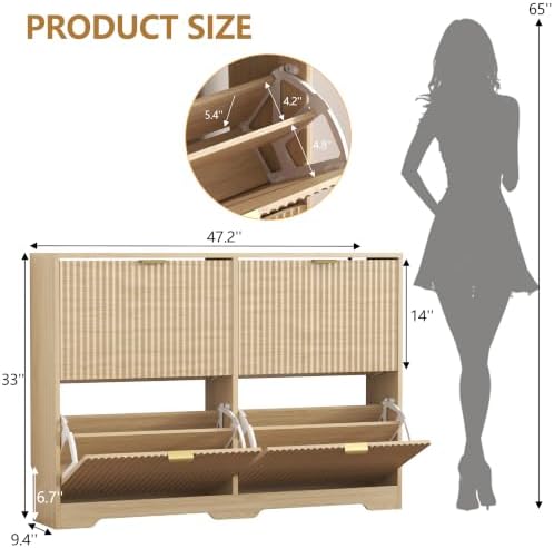 HUANLEGO Shoe Cabinet Storage for Entryway - Image 2