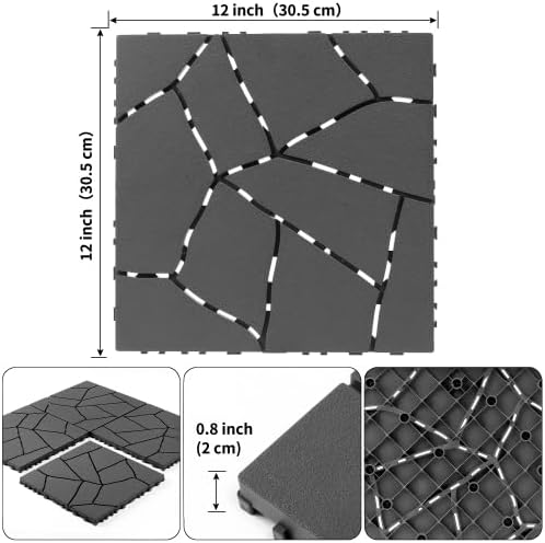 Interlocking Patio Plastic Deck Tiles - Image 2