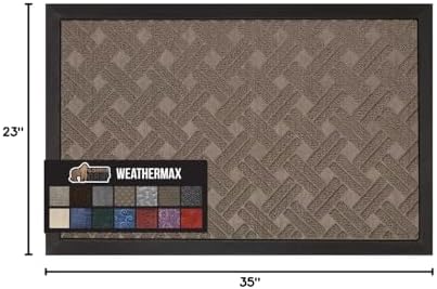 GORILLA GRIP WeatherMAX Door Mat, Indoor Outdoor - Image 2
