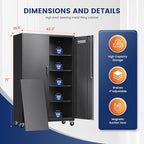 Yizosh Metal Garage Storage Cabinet - Image 3