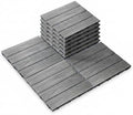 Interlocking WPC Decking Tiles – 12”x12” Outdoor Flooring, Waterproof & Durable by Unounc