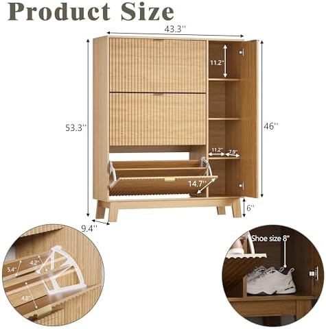Shoe Cabinet Storage for Entryway - Image 2