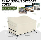 Porch Shield Waterproof Outdoor Sofa Cover 60W x 35D x 35H inch - Image 2