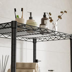 Golpart Shelves Storage Shelf Wire Closet Bathroom Organizers Metal Pantry - Image 5
