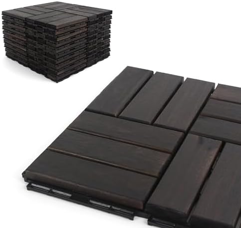 Acacia Deck Tiles Interlocking Outdoor Flooring - Image 2