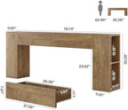 Tribesigns Extra Long Console Table, 79-Inch Entryway Table - Image 2