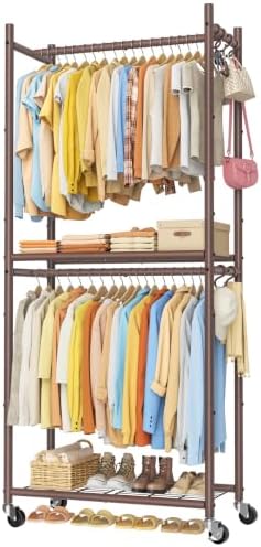 HOMIDEC Clothes Rack, 79.7" Double-Tier Clothing Rack by DecorateYourHome