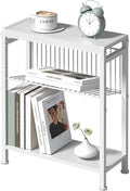 End Table for Small Space, 3-Tier Narrow Side Table by HOME