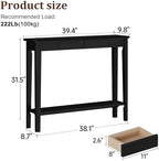 AQIMUELE Wood Console Table - Image 2