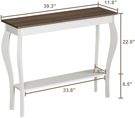 ChooChoo 39" Narrow Farmhouse Entryway Table - Image 2