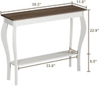 ChooChoo 39" Narrow Farmhouse Entryway Table - Image 2