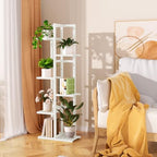 ROMGUAR CRAFT 6 Tier Bamboo Plant Stand Indoor, Tall Flower Holder - Image 4