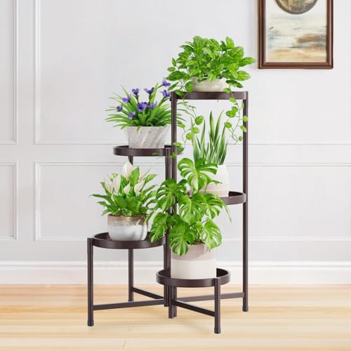 iDavosic.ly 5 Tier Large Plant Stand Indoor Outdoor, 10 Inch Tray by iDavosicly