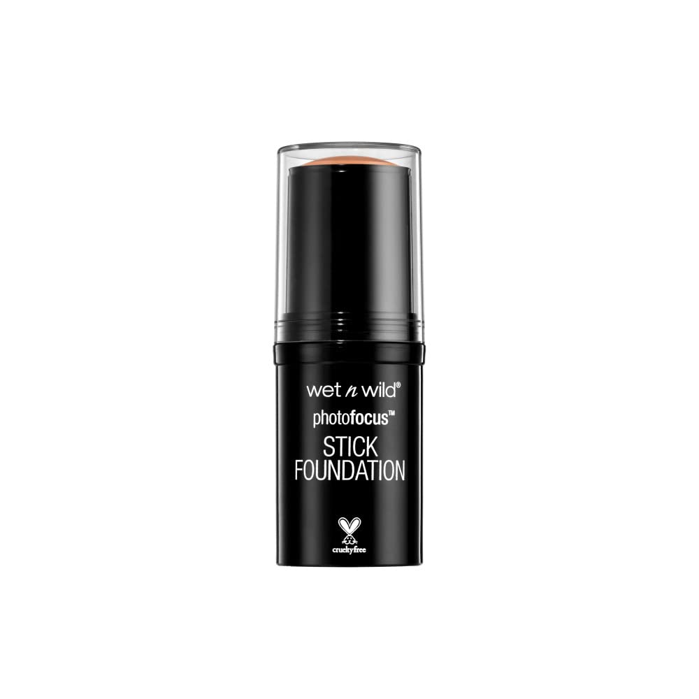 wet n wild Photo Focus Matte Foundation Stick Makeup, Sunkiss Beige | Vegan & Cruelty-Free