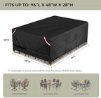 KylinLucky Waterproof Patio Furniture Table Cover 96 x 48 inch Waterproof - Image 2