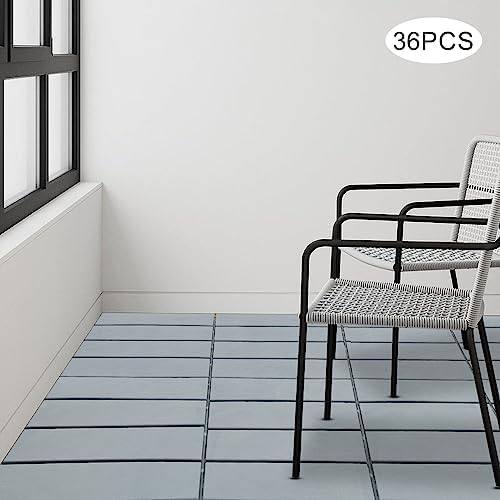 Interlocking Deck Tiles for Balcony, 12 x 12 Inch Waterproof & Weatherproof - Image 3