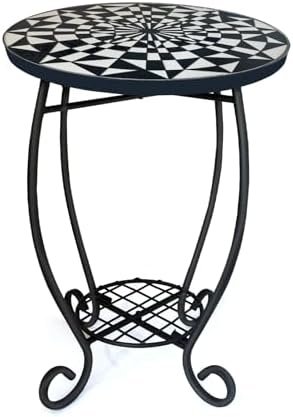 LIFFY Outdoor Side Table, Indoor Small Decorative Plant Stand & End Table by LiffyArt