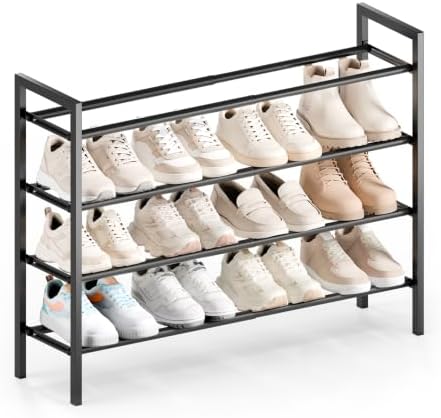 Bumusty 4 Tier Expandable Shoe Rack by BUMUSTY