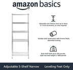 Amazon Basics 5-Shelf Adjustable Storage Shelving Unit - Image 2
